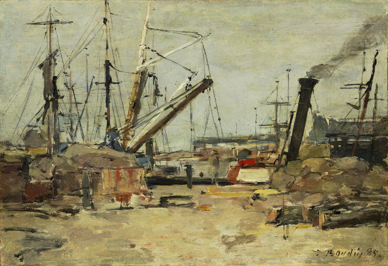 Os pescadores de arrasto - Eugène Boudin