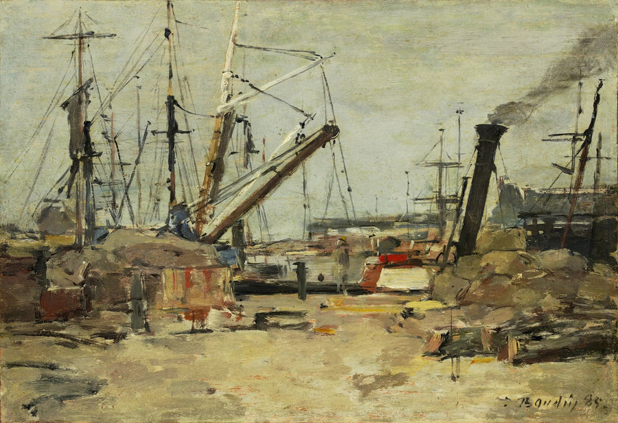 Os pescadores de arrasto - Eugène Boudin