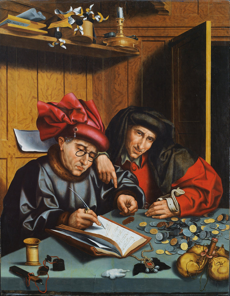 Os Trocadores de Prata - Marinus van Reymerswale
