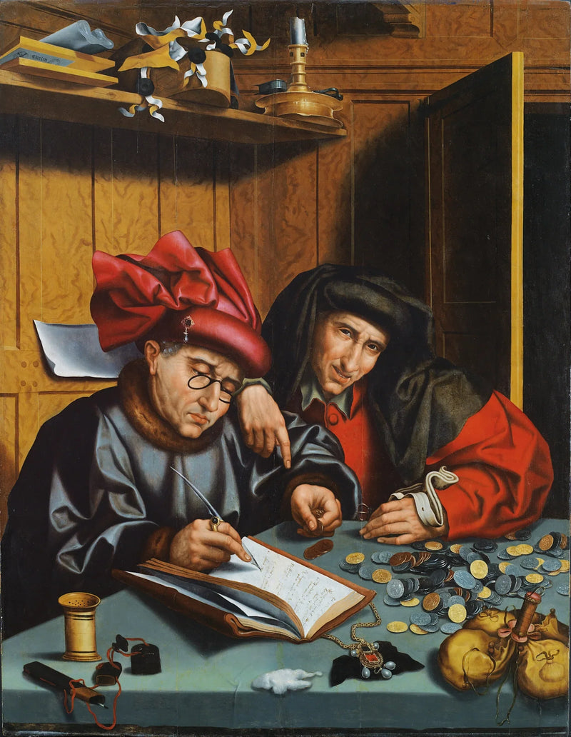 Os Trocadores de Prata - Marinus van Reymerswale