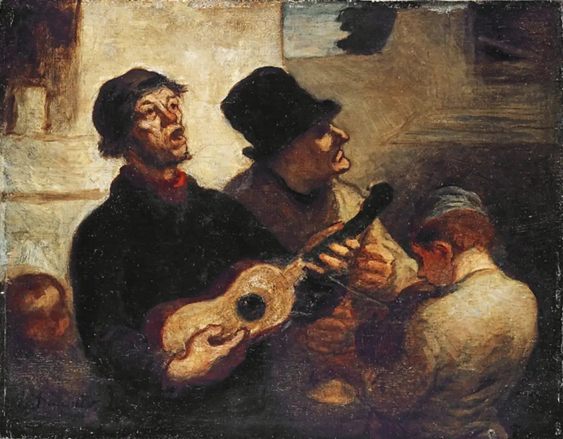 Os Cantores de Rua - Honoré Daumier