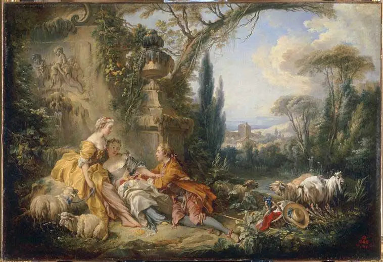 Os encantos da vida campestre - François Boucher