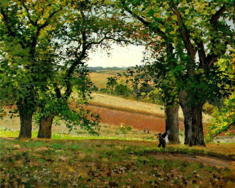 Os castanheiros em Osny - Camille Pissarro