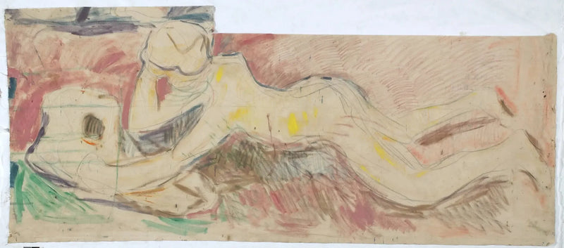 Os Pesquisadores: menino descansando sobre a barriga - Edvard Munch