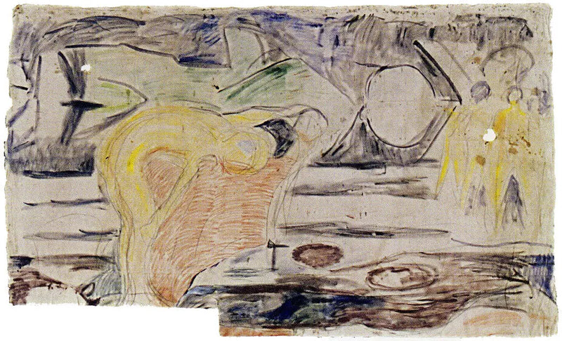 Os Pesquisadores: grupo de crianças em pé - Edvard Munch