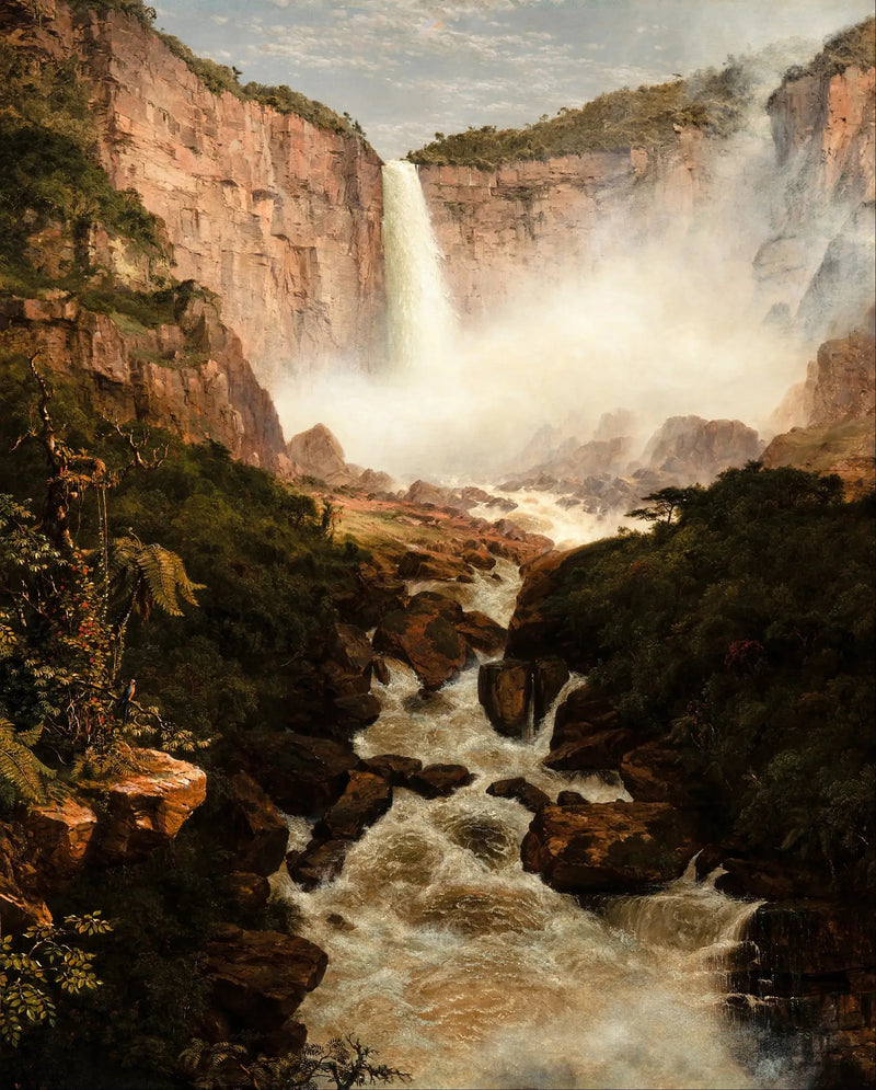 As Cataratas de Tequendama perto de Bogotá, Nova Granada - Frederic Edwin Church