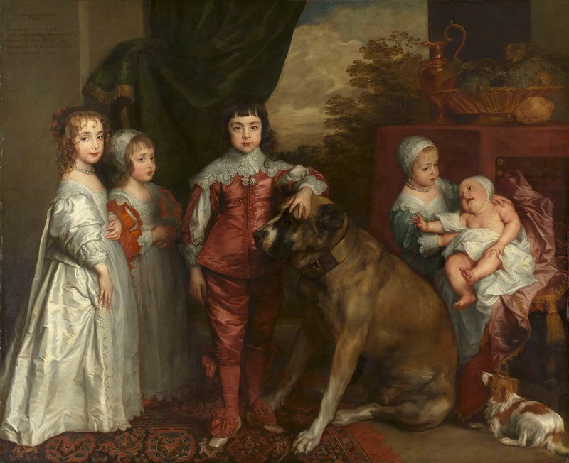 Os Cinco Filhos de Carlos I - Antoine van Dyck