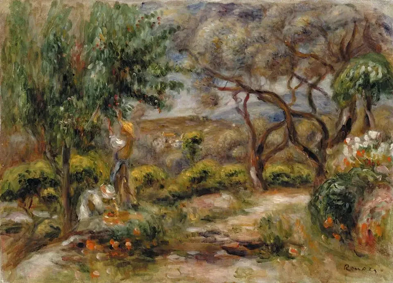 As Collettes em Cagnes - Pierre-Auguste Renoir