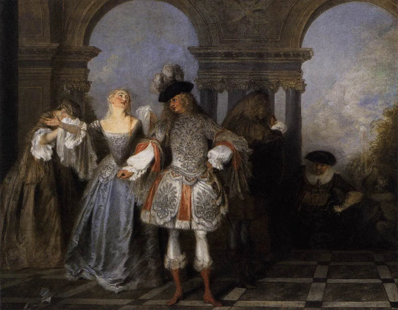 Os atores franceses - Antoine Watteau