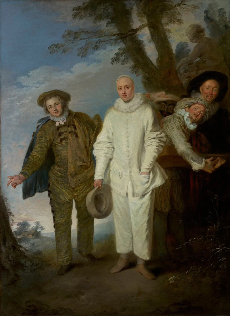 Os Comediantes Italianos - Antoine Watteau
