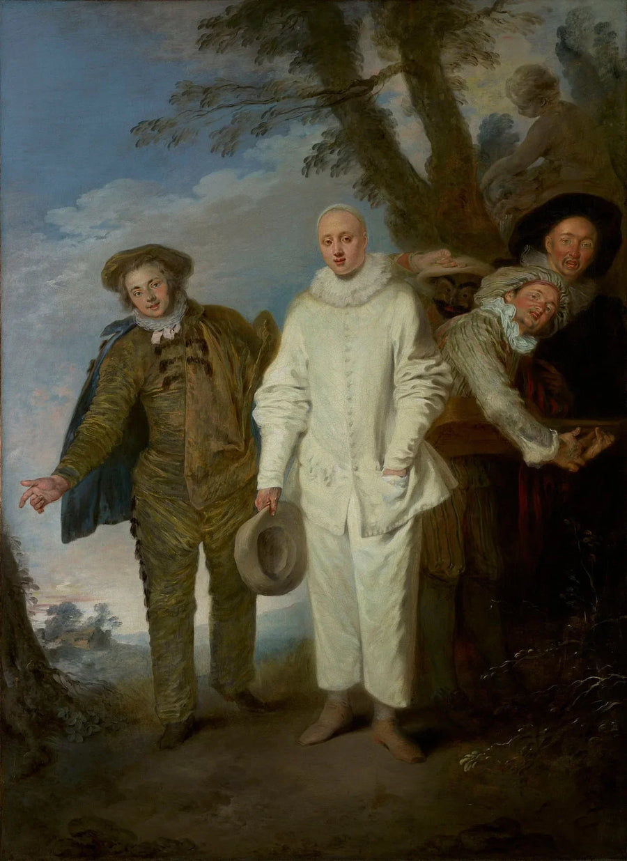Os Comediantes Italianos - Antoine Watteau