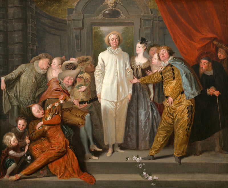 Os Comediantes Italianos - Antoine Watteau