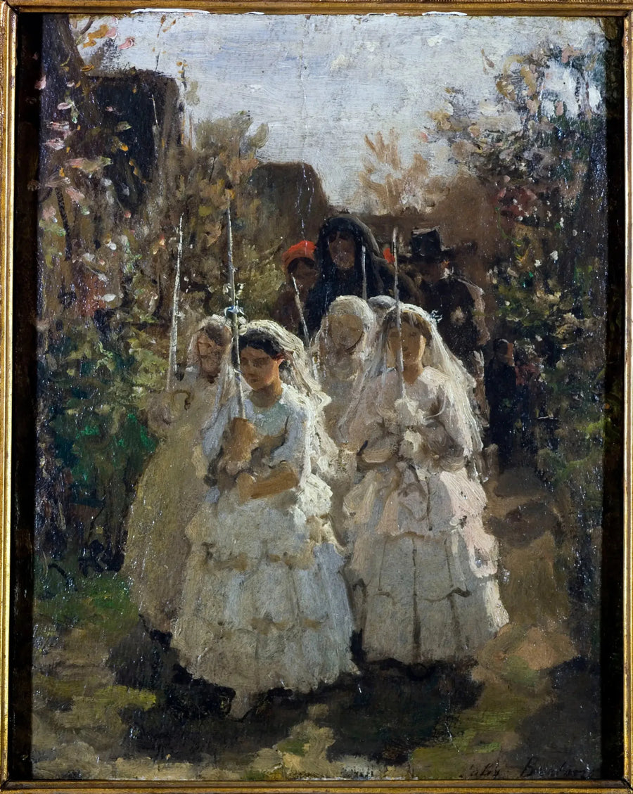 As Primeiras Comuniante em Courrières - Jules Breton