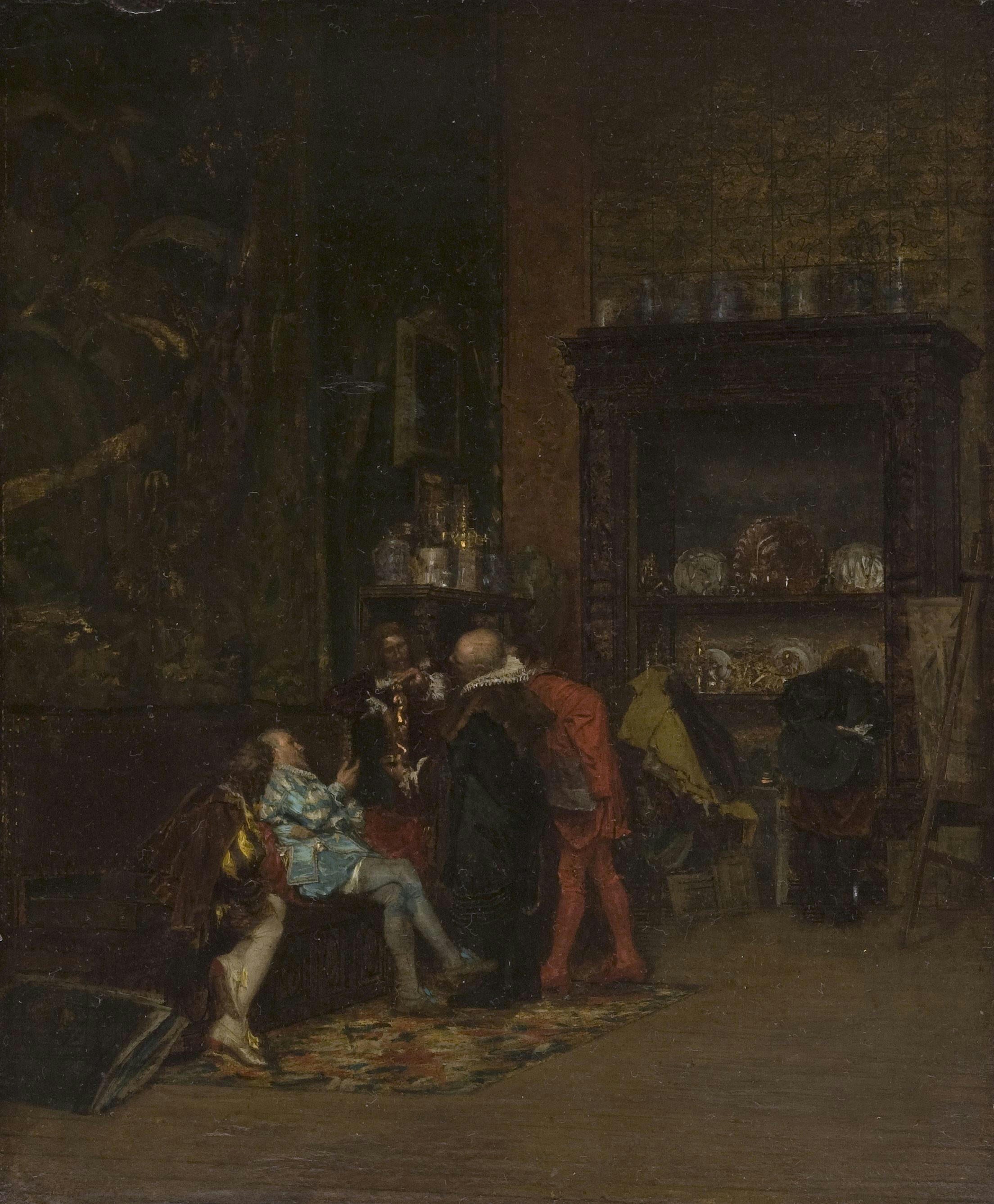 Les Connaisseurs - Giuseppe De Nittis image 1 tableau peint à l’huile sur toile