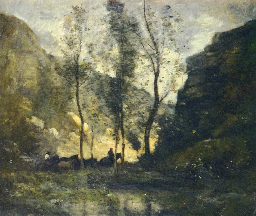 Os contrabandistas - Jean-Baptiste Camille Corot