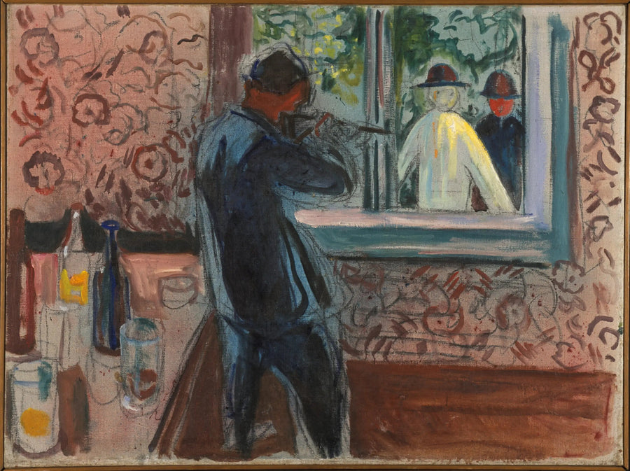 Os Convidados Não Convidados - Edvard Munch
