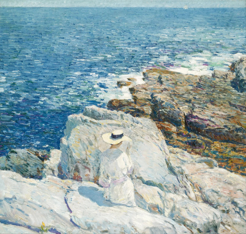 Os beirais do sul, Appledore - Childe Hassam