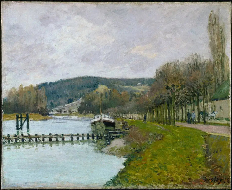 Os morros de Bougival - Alfred Sisley