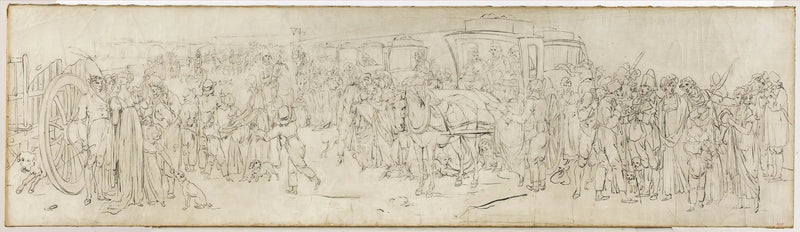 Os cucos no cais das Tuileries - Louis-Léopold Boilly