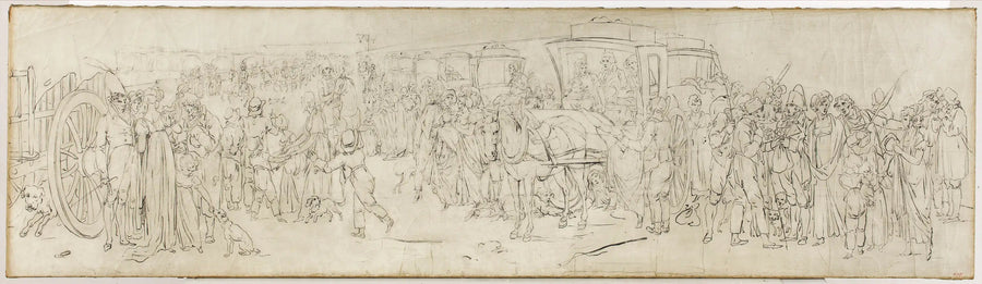 Os cucos no cais das Tuileries - Louis-Léopold Boilly