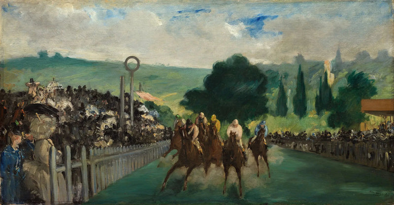 As Corridas em Longchamp - Édouard Manet