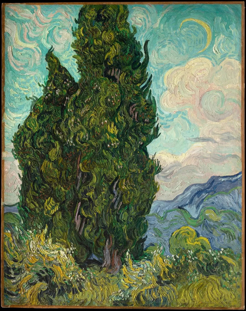 Os Ciprestes - Vincent van Gogh