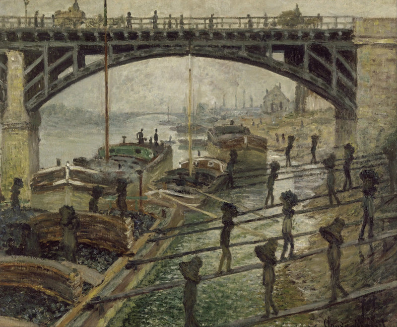 Os Descarrregadores de Carvão - Claude Monet