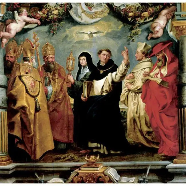 Os defensores da Eucaristia - Peter Paul Rubens