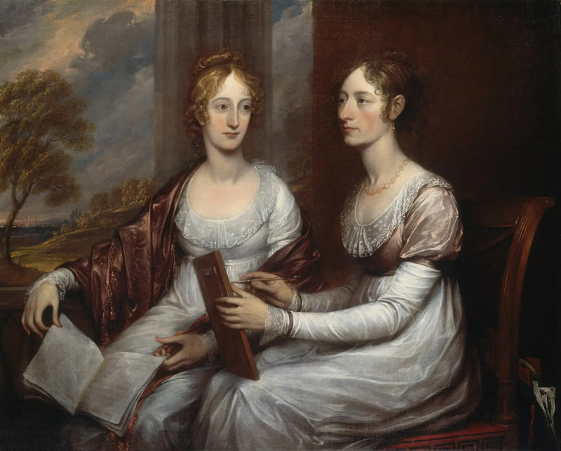 As senhoritas Mary e Hannah Murray - John Trumbull