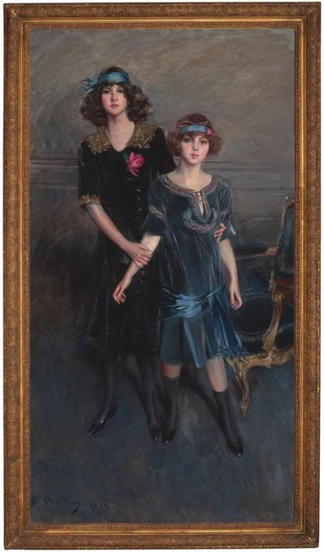 As moças Muriel e Consuelo Vanderbilt - Giovanni Boldini