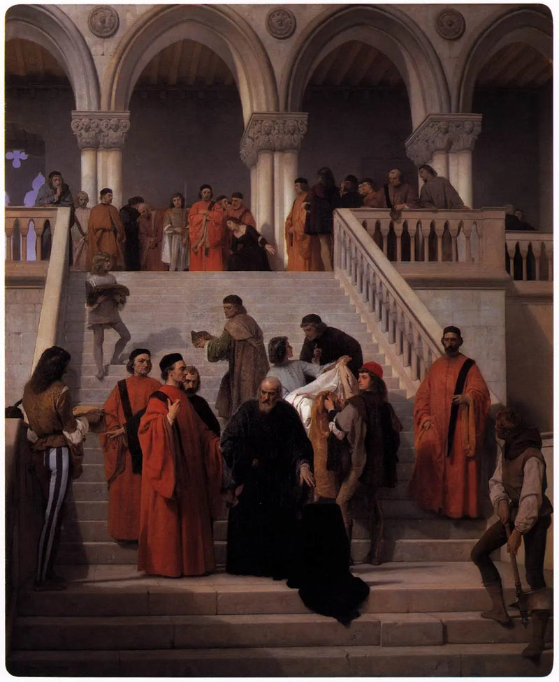 Os últimos momentos do doge Marin Faliero - Francesco Hayez