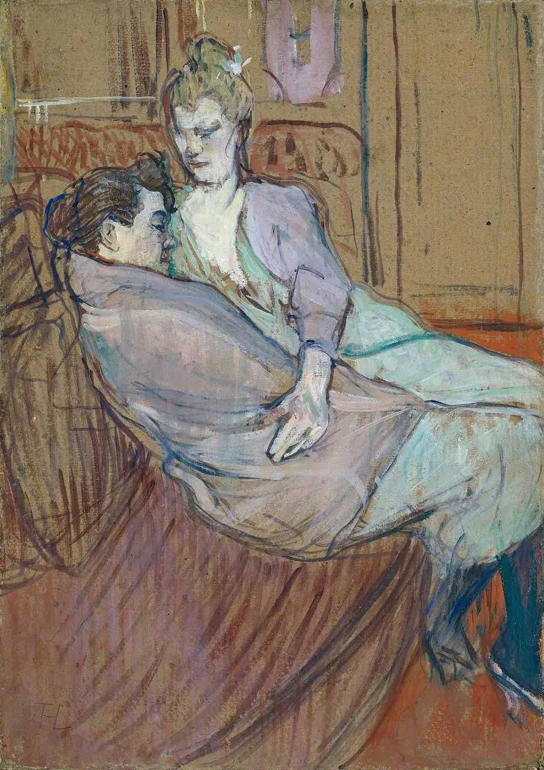 As Duas Amigas - Henri de Toulouse-Lautrec