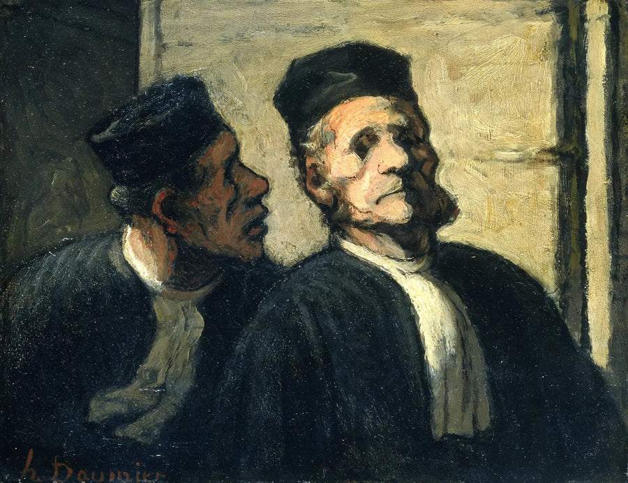 Os Dois Advogados - Honoré Daumier