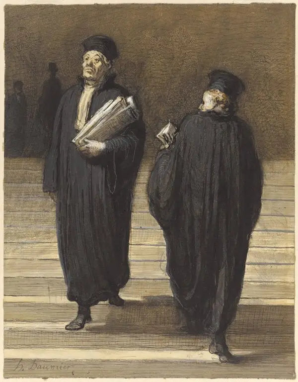 Os dois colegas Advogados - Honoré Daumier
