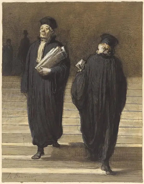 Os dois colegas Advogados - Honoré Daumier