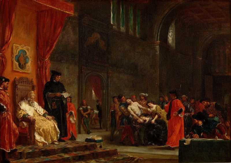 Os Dois Foscari - Eugène Delacroix