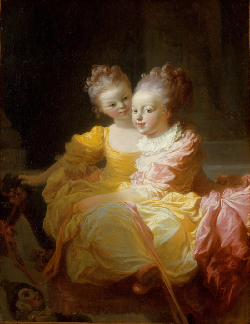 As Duas Irmãs - Jean-Honoré Fragonard