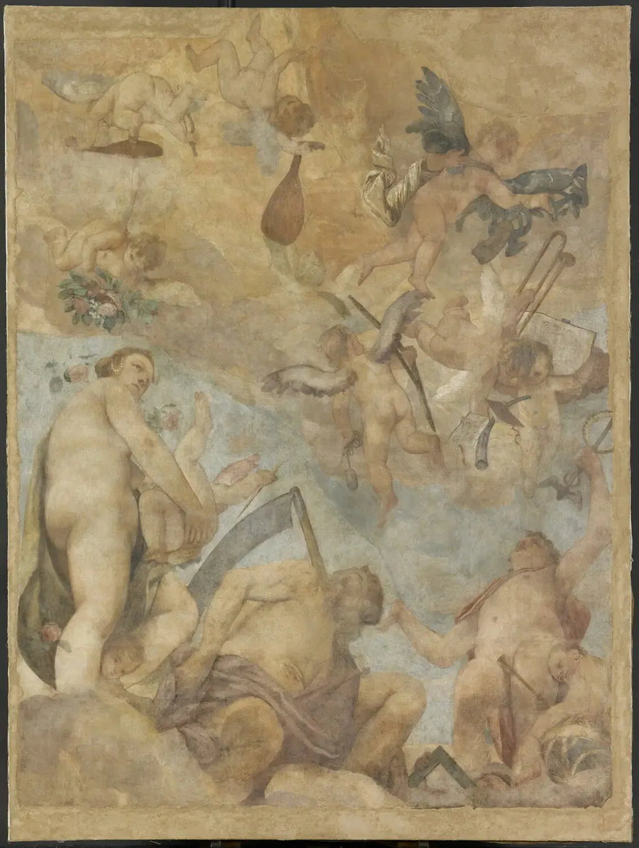 Os Deuses do Olimpo: Vênus, Saturno e Mercúrio - Paul Véronèse