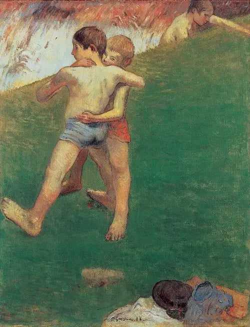 As Crianças Lutando - Paul Gauguin