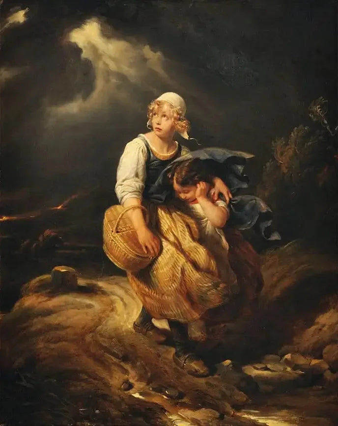 As Crianças Surpreendidas pela Tempestade - Paul Delaroche