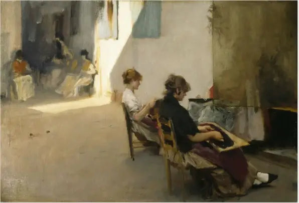 Os alinhadores de pérolas de Veneza - John Singer Sargent