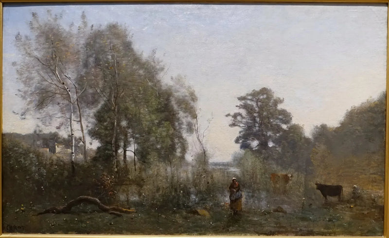 Os lagos de Ville d'Avray - Jean-Baptiste Camille Corot