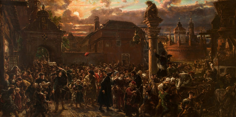 Os estudantes deixando Cracóvia em 1549 - Jan Matejko