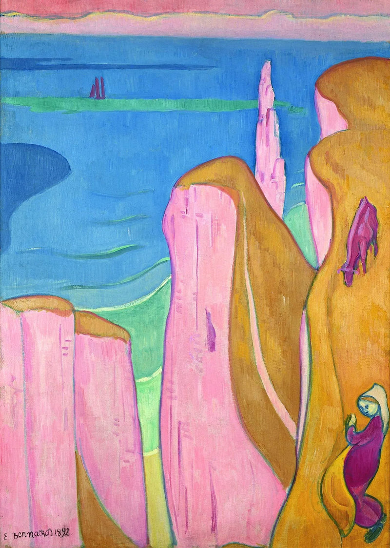 As Falésias de Yport - Émile Bernard