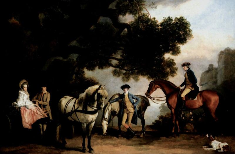As famílias Milbanke e Melbourne - George Stubbs
