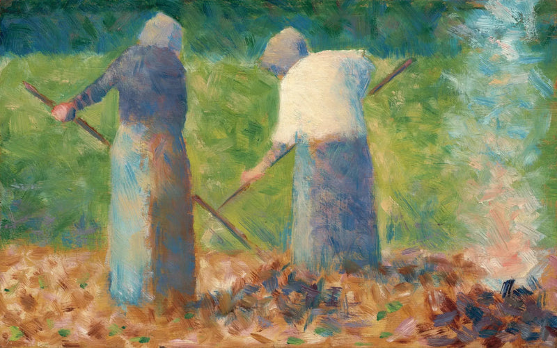 Os faneurs de Montfermeil - Georges Seurat
