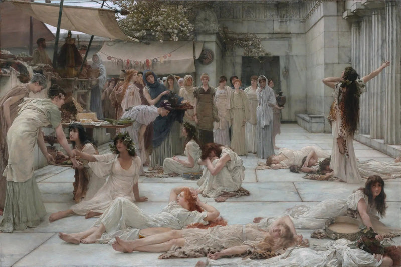 As Mulheres de Amphissa - Lawrence Alma-Tadema