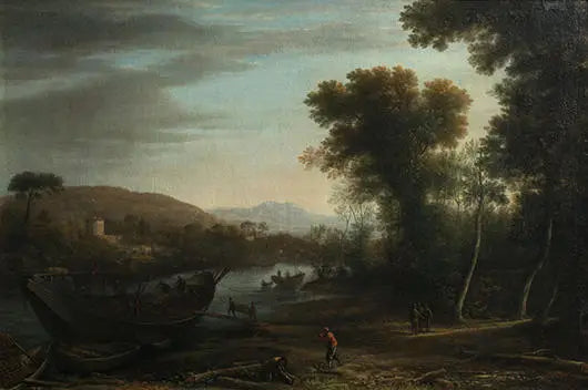 Os lenhadores de lenha - Claude Lorrain