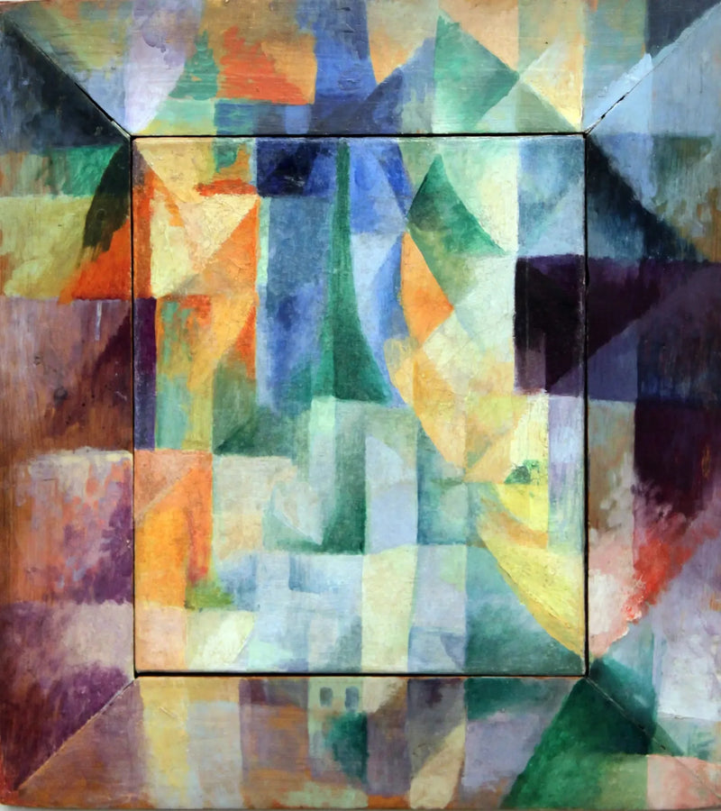 As Janelas simultâneas sobre a cidade. 1ª parte, 2º motivo, 1ª réplica - Robert Delaunay