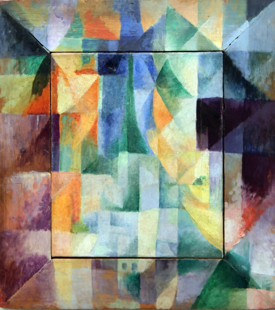 As Janelas simultâneas sobre a cidade. 1ª parte, 2º motivo, 1ª réplica - Robert Delaunay